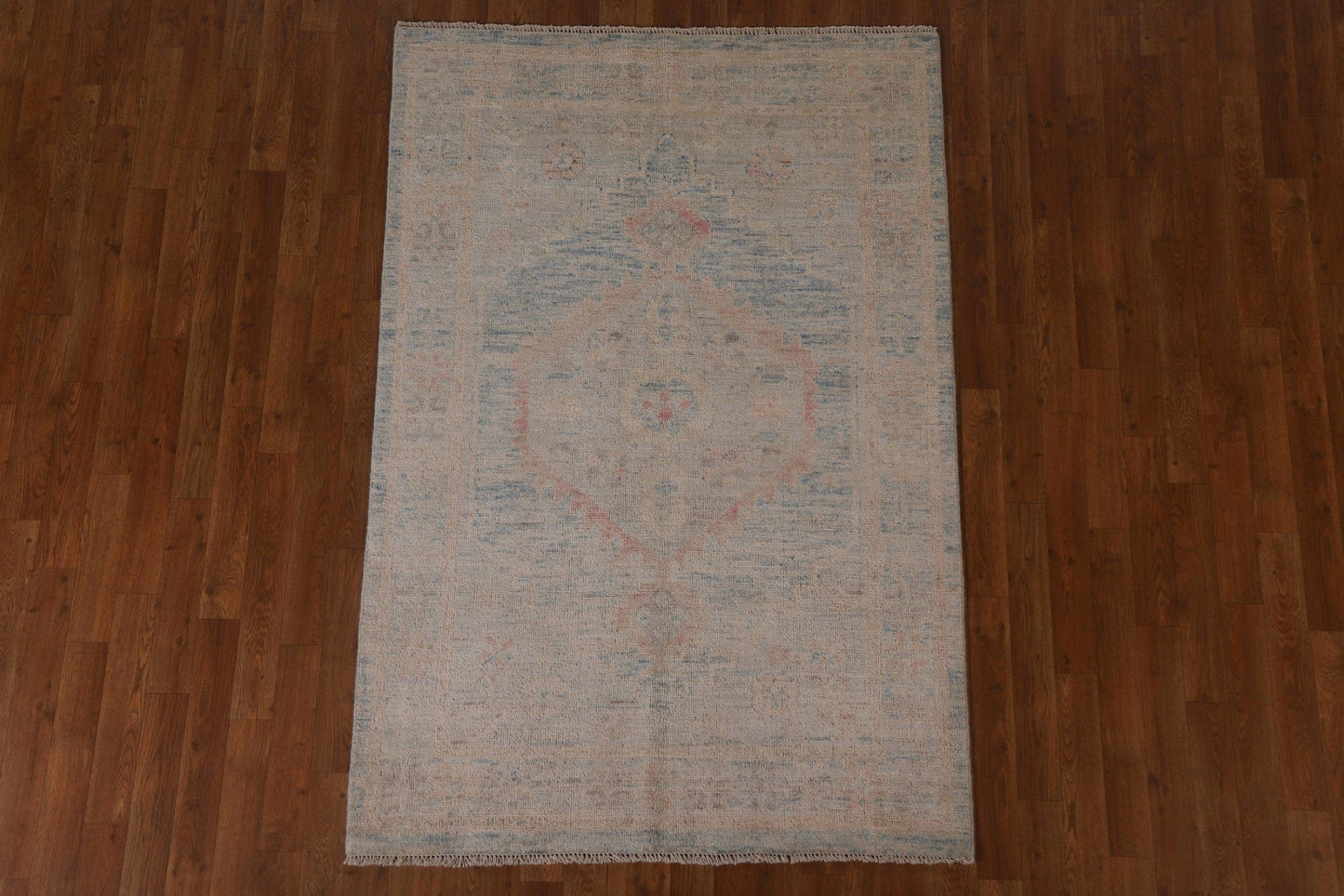 Vegetable Dye Oushak Turkish Area Rug 4x6