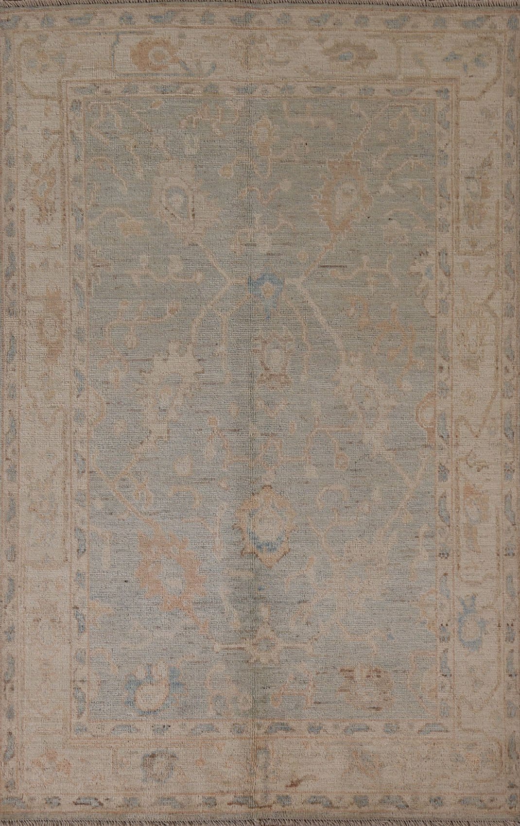 Vegetable Dye Oushak Oriental Area Rug 4x6