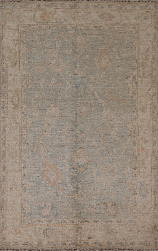 Vegetable Dye Oushak Oriental Area Rug 4x6