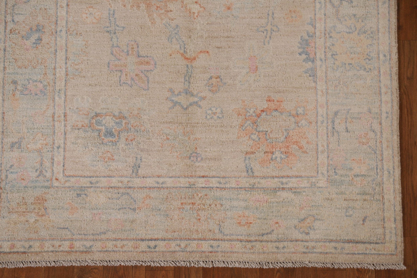 Vegetable Dye Oushak Turkish Area Rug 4x6