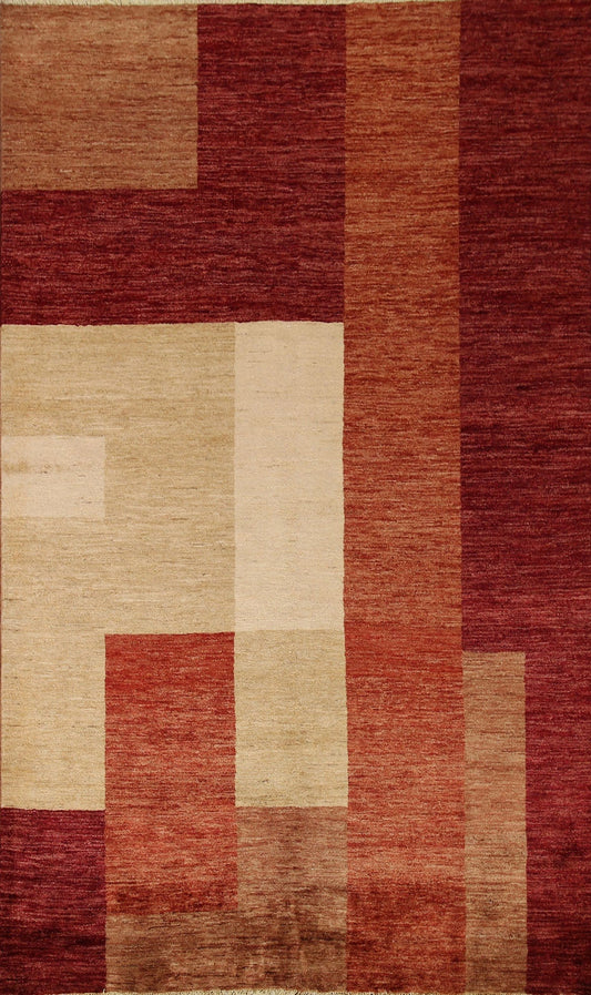 Modern Gabbeh Vegetable Dye Area Rug 6x8