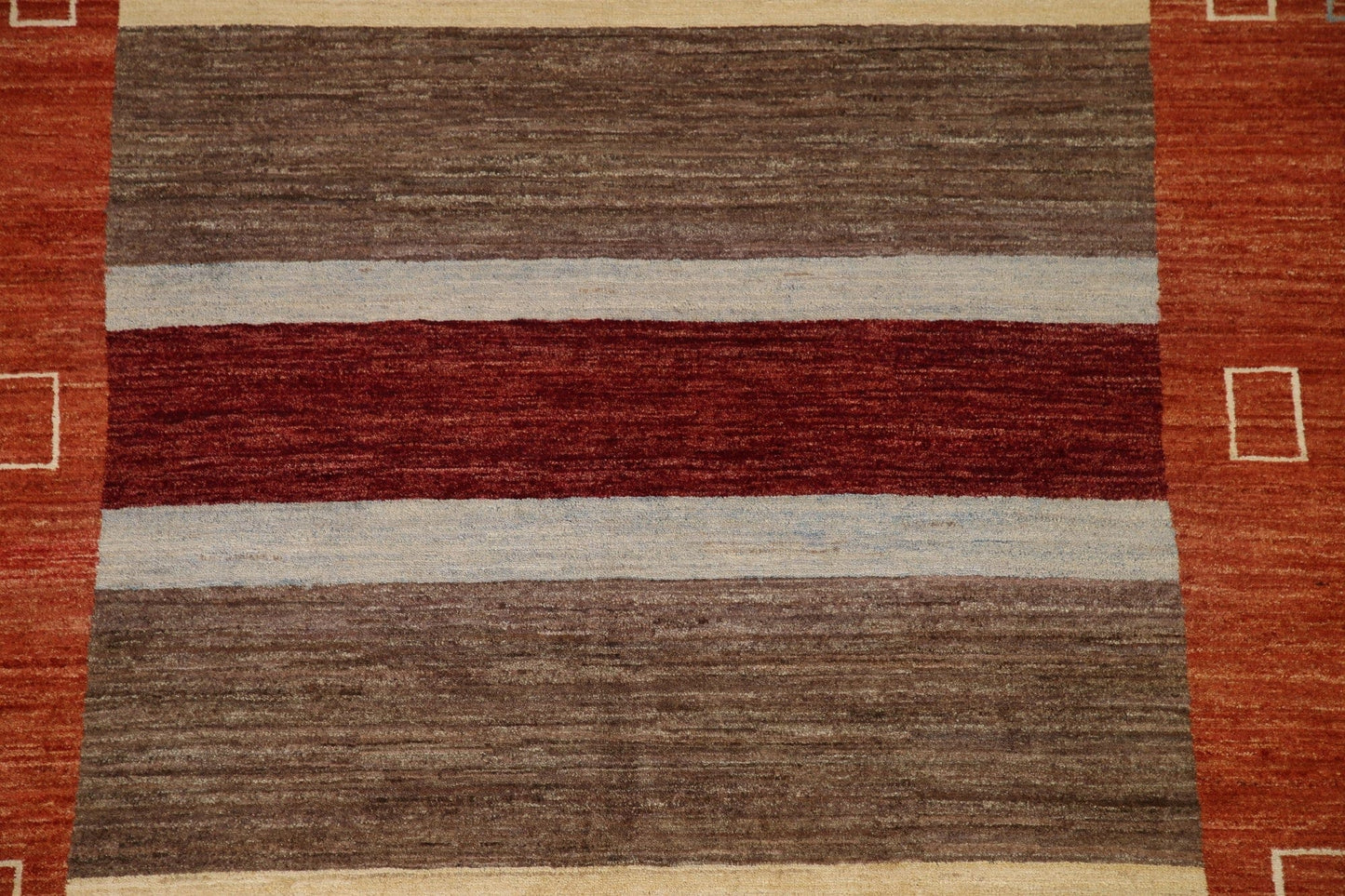 Vegetable Dye Gabbeh Modern Area Rug 5x7