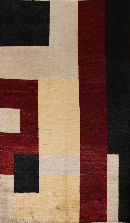 Vegetable Dye Gabbeh Oriental Area Rug 7x9