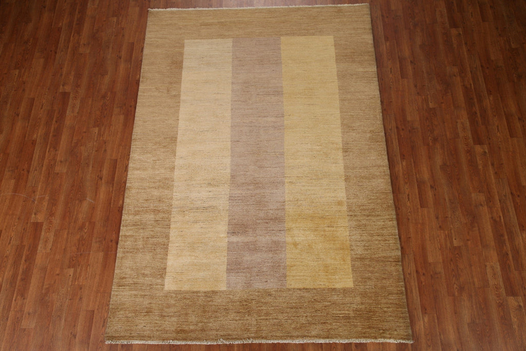 Vegetable Dye Gabbeh Oriental Area Rug 6x8