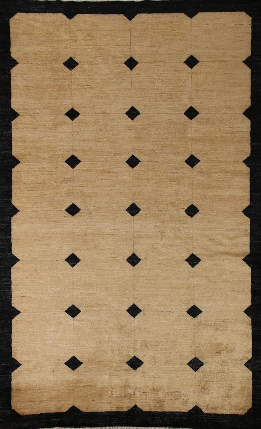 Vegetable Dye Gabbeh Oriental Area Rug 6x8