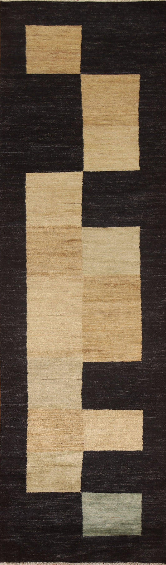 Modern Gabbeh Oriental Runner Rug 3x11