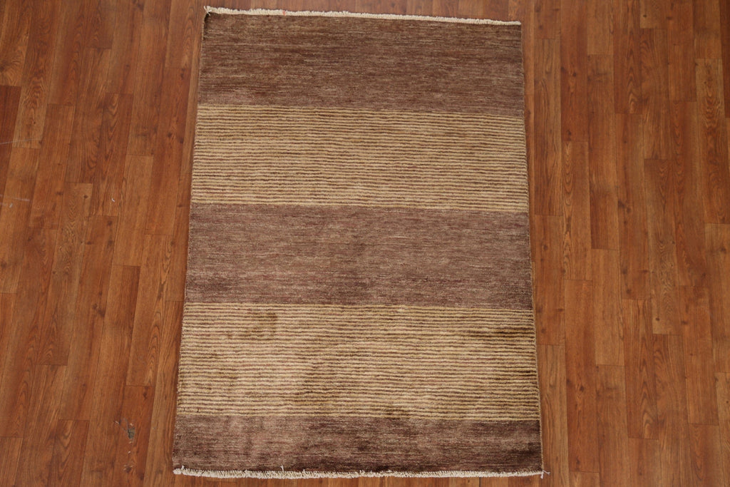 Striped Modern Gabbeh Vegetable Dye Rug 3x5