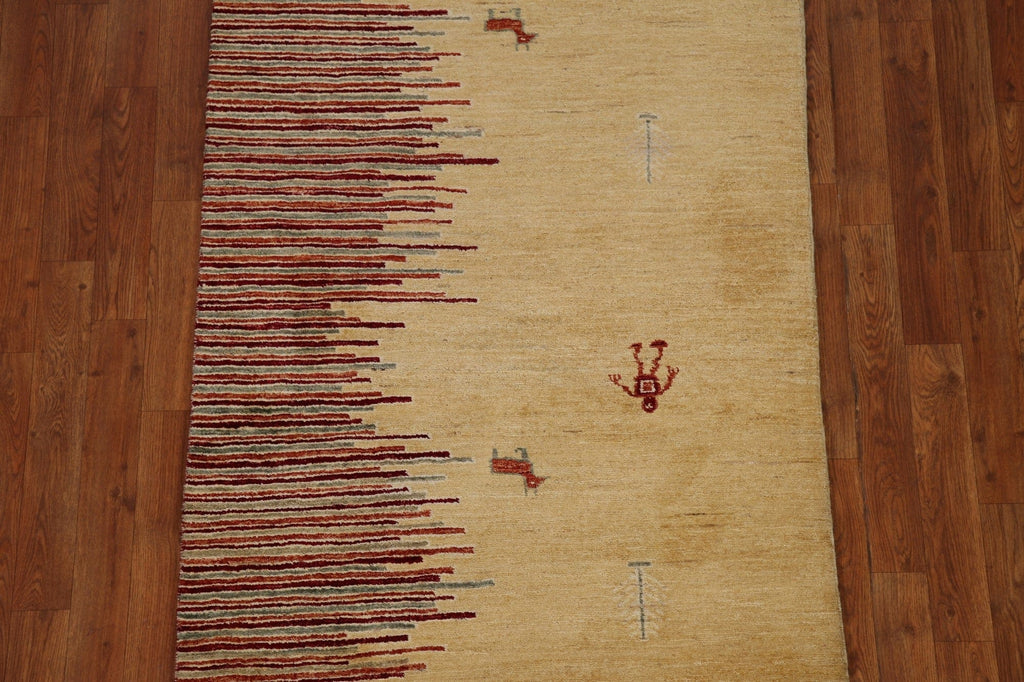 Vegetable Dye Gabbeh Oriental Area Rug 3x5