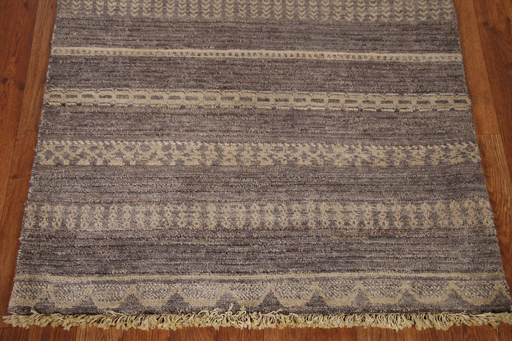 Striped Modern Gabbeh Square Area Rug 3x3