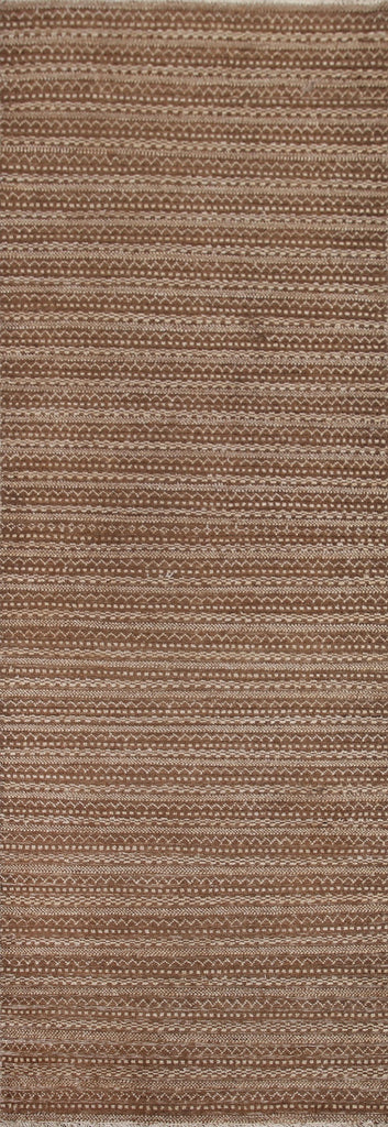 Striped Modern Gabbeh Runner Rug 3x8