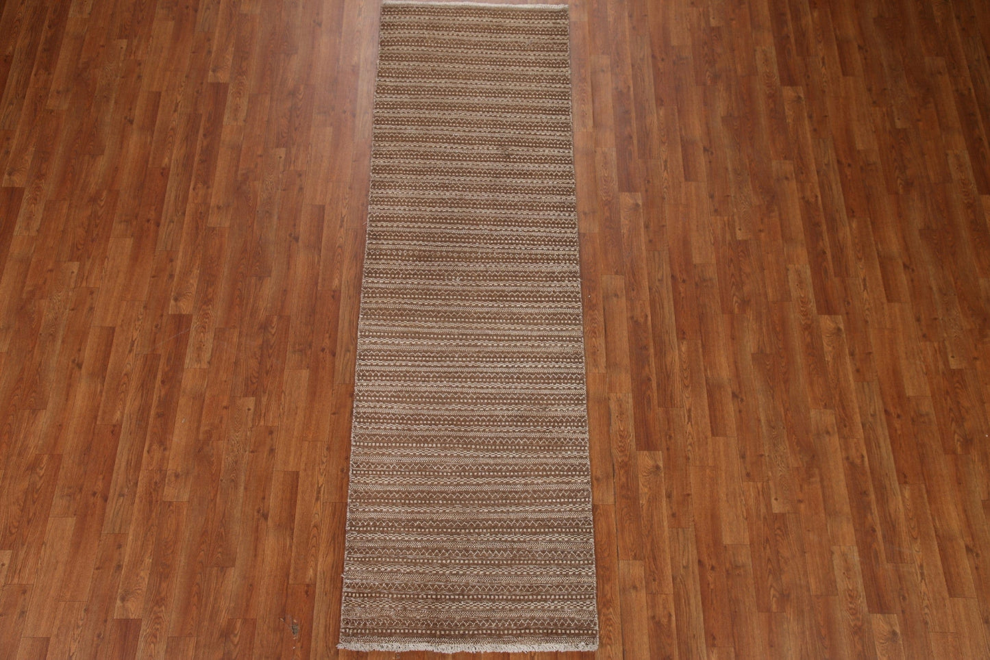 Striped Modern Gabbeh Runner Rug 3x8