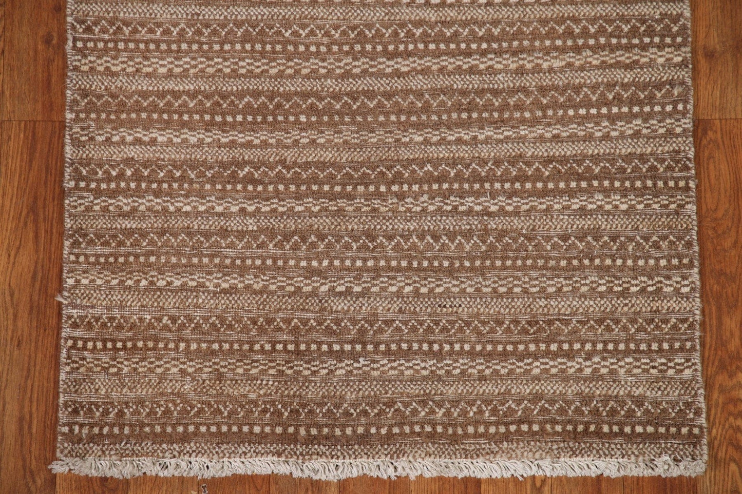 Striped Modern Gabbeh Runner Rug 3x8