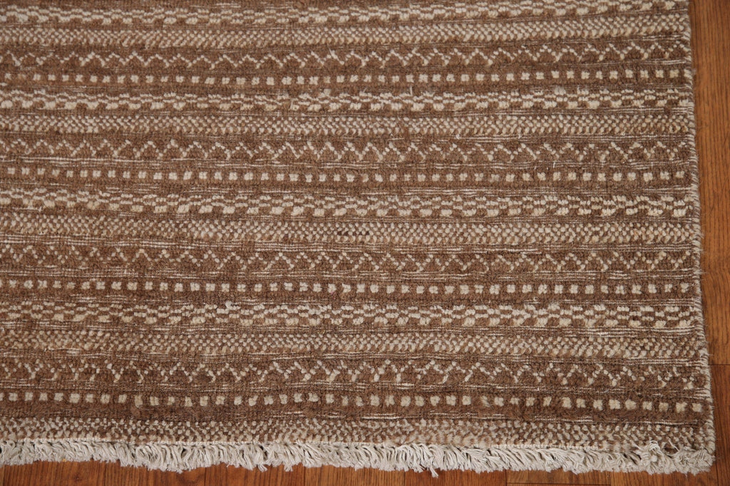 Striped Modern Gabbeh Runner Rug 3x8