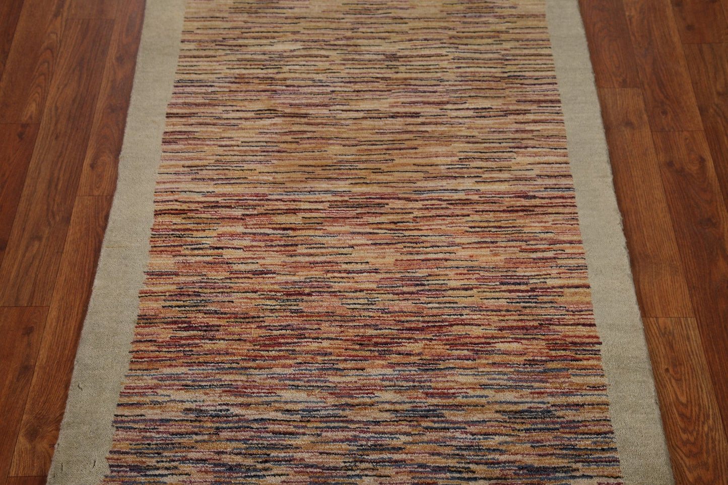 Striped Modern Gabbeh Vegetable Dye Rug 3x4