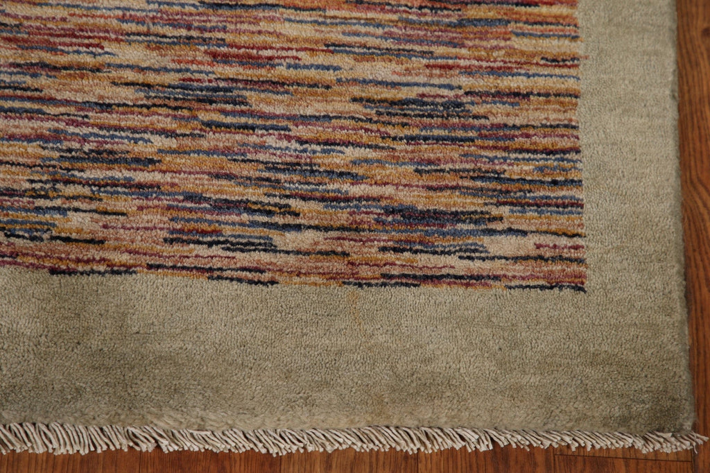 Striped Modern Gabbeh Vegetable Dye Rug 3x4