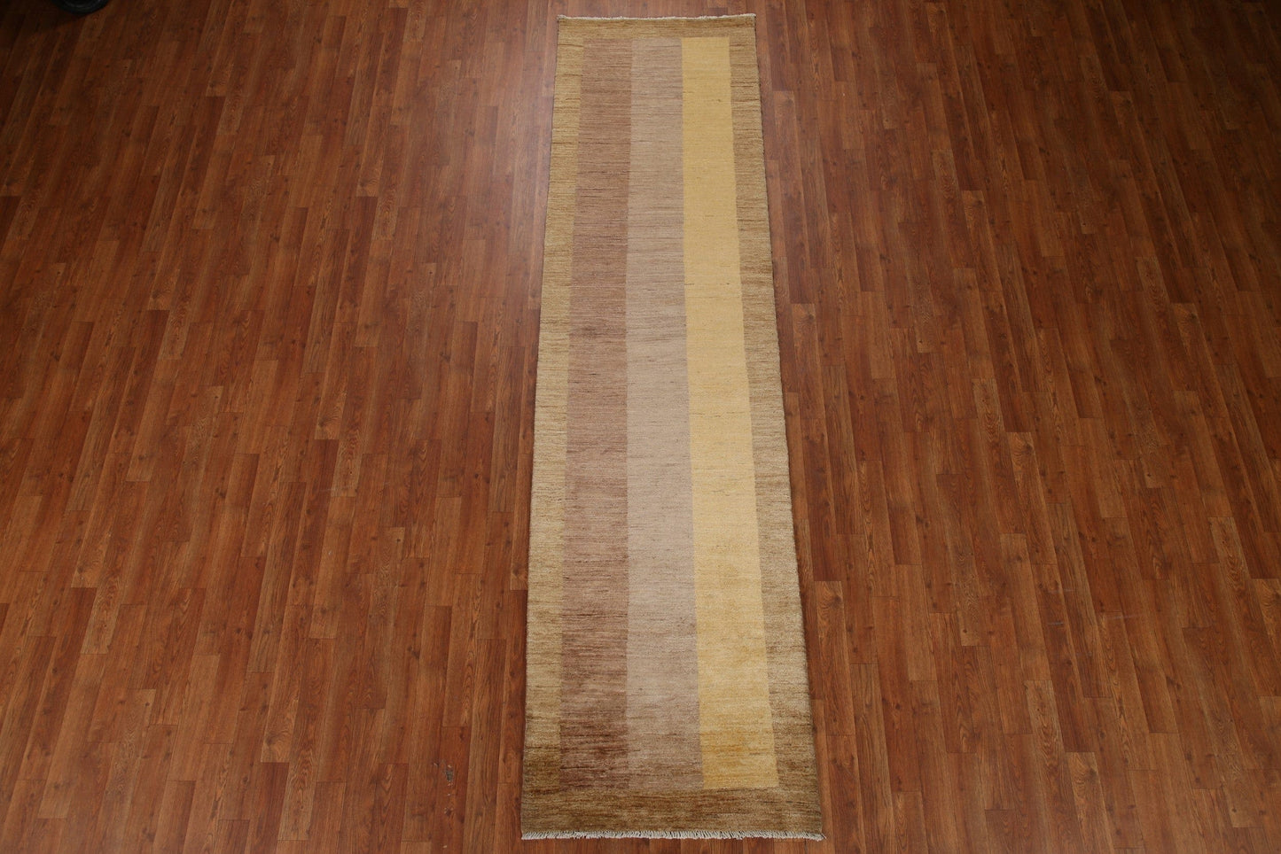 Vegetable Dye Gabbeh Modern Runner Rug 3x10