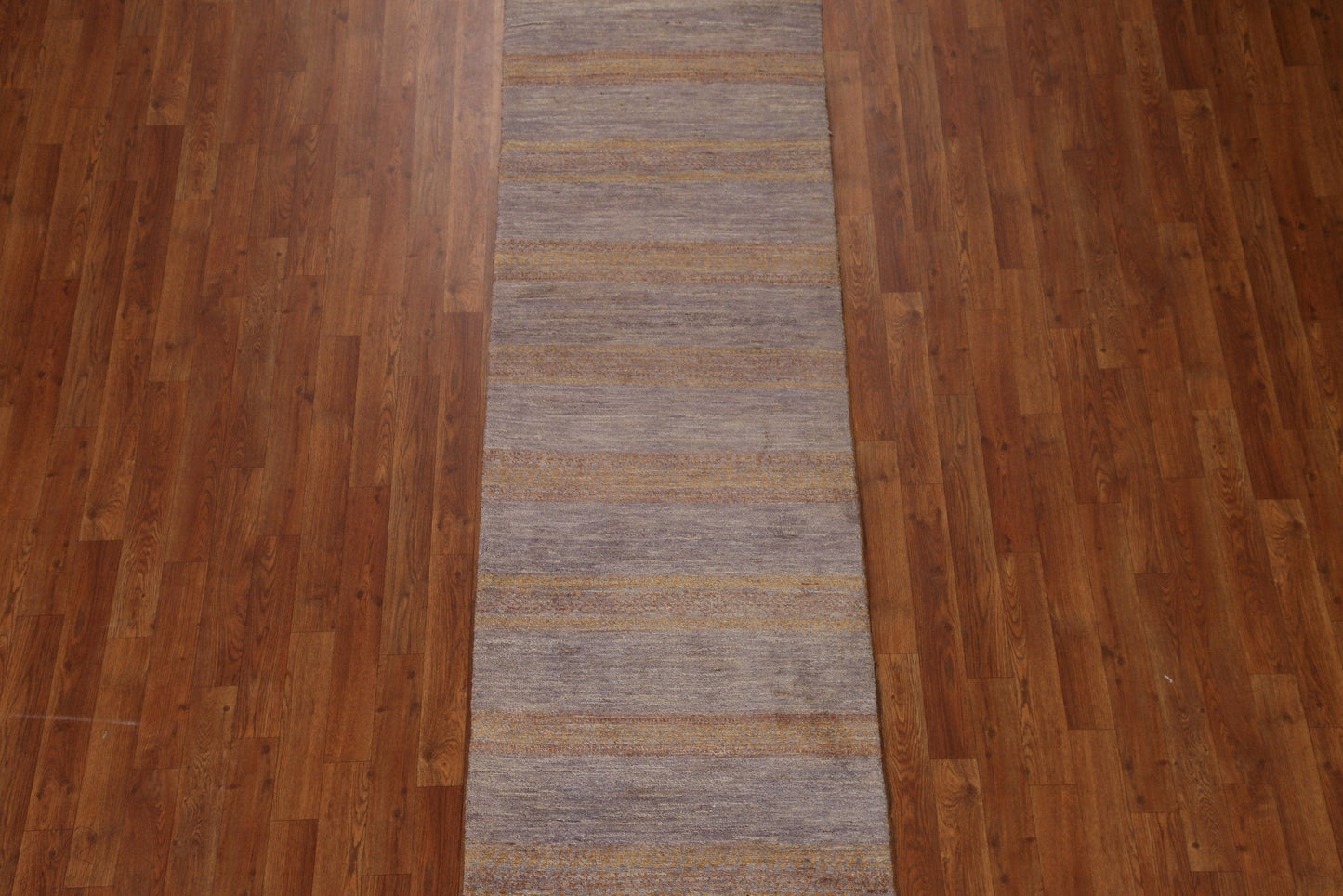 Striped Modern Gabbeh Wool Runner Rug 2x10