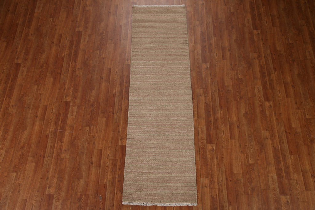 Modern Gabbeh Wool Runner Rug 2x8