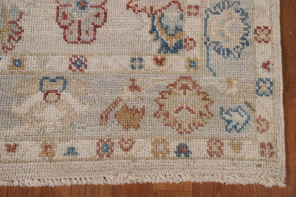 Vegetable Dye Oushak Oriental Runner Rug 3x10