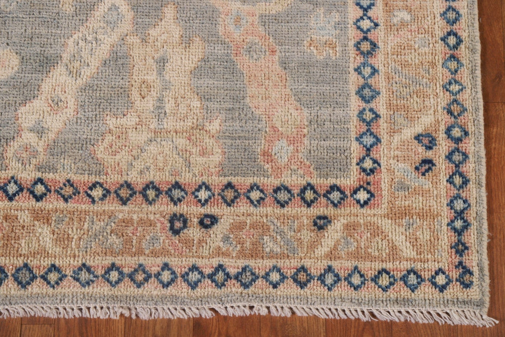 Vegetable Dye Oushak Oriental Runner Rug 3x12