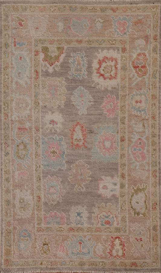 Vegetable Dye Oushak Oriental Area Rug 3x5