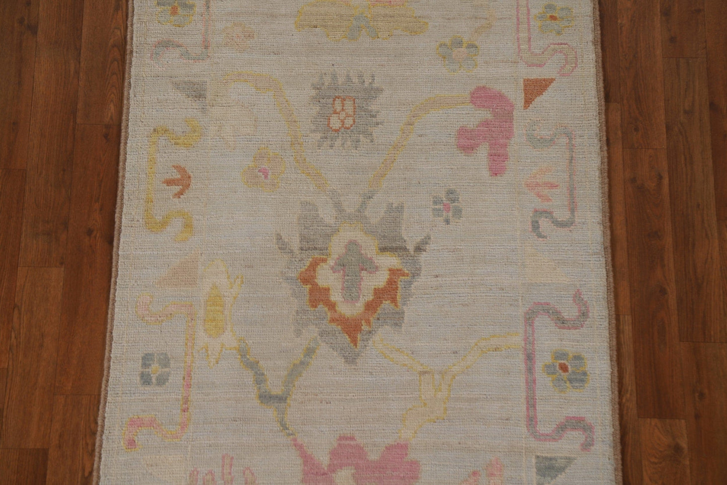 Vegetable Dye Oushak Oriental Runner Rug 3x10