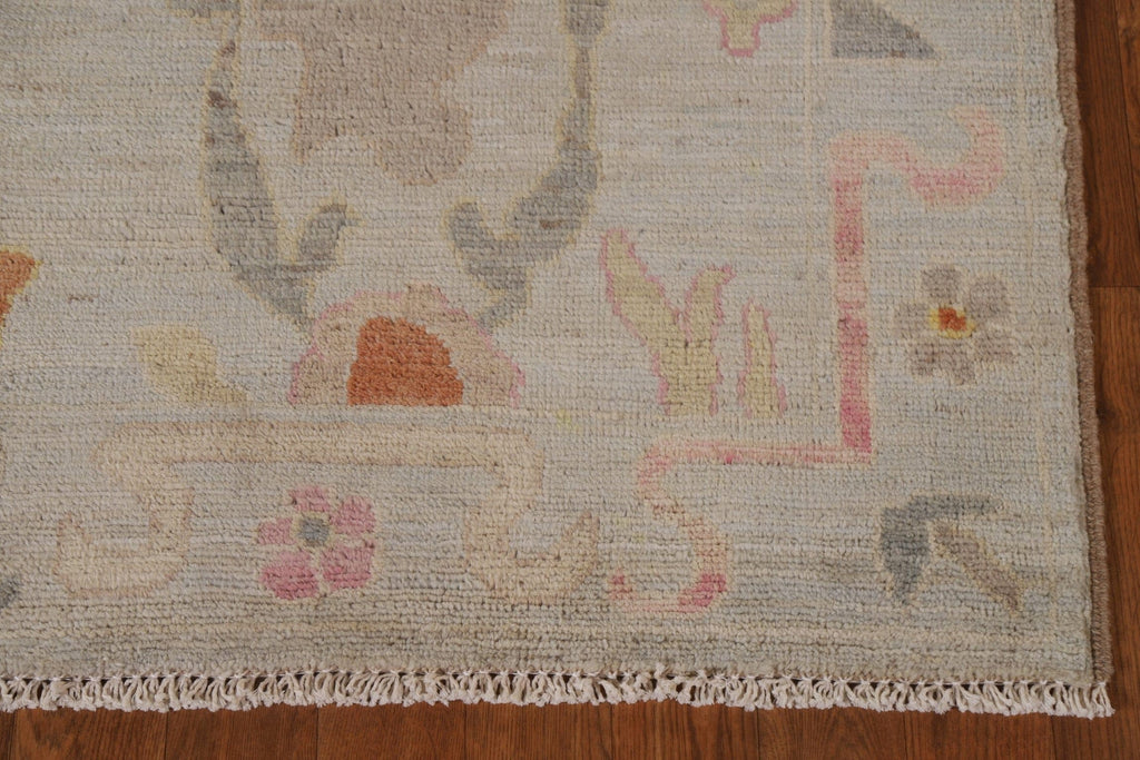 Vegetable Dye Oushak Oriental Runner Rug 3x10