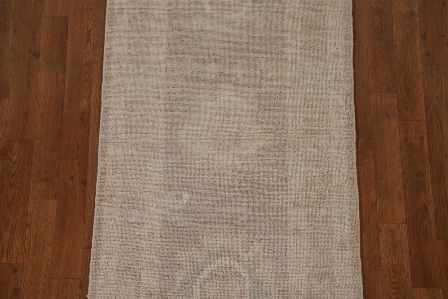 Vegetable Dye Oushak Turkish Runner Rug 3x10