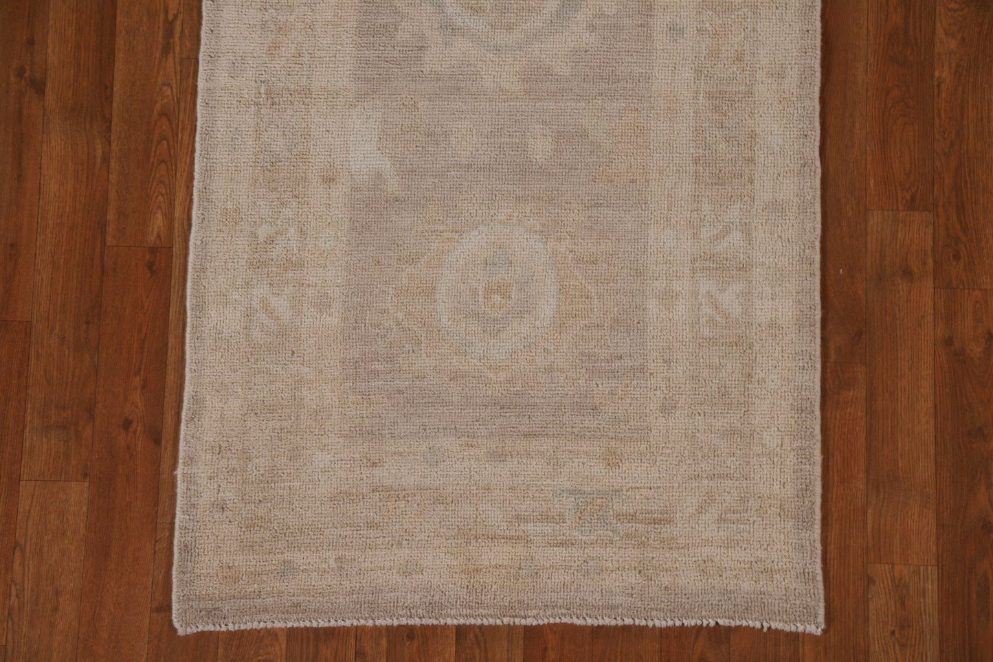 Vegetable Dye Oushak Turkish Runner Rug 3x10