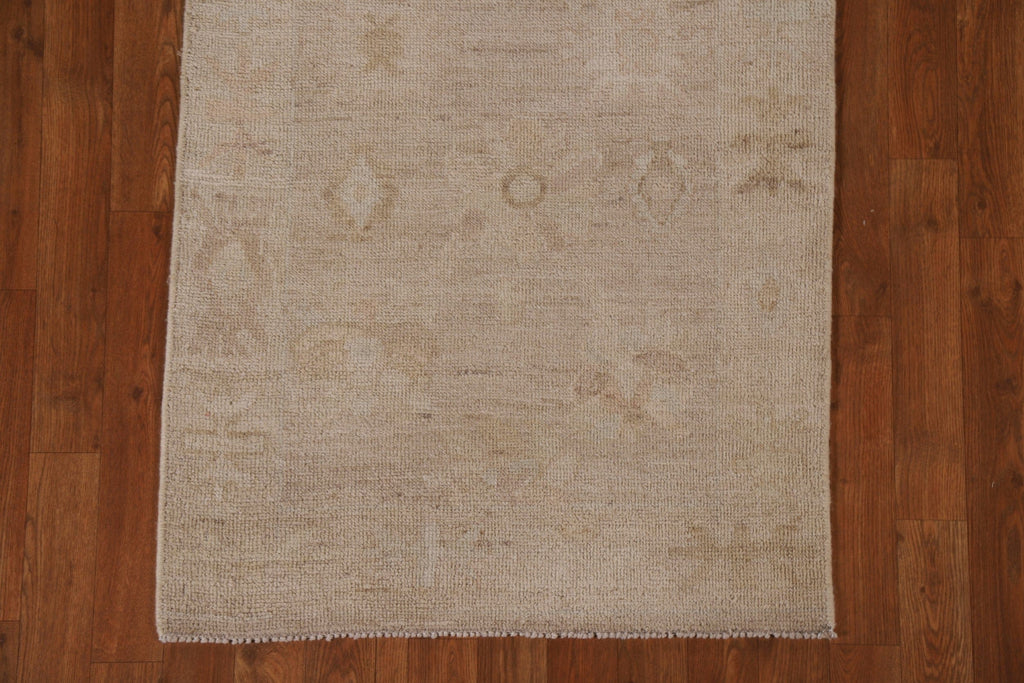 Vegetable Dye Oushak Oriental Runner Rug 3x12