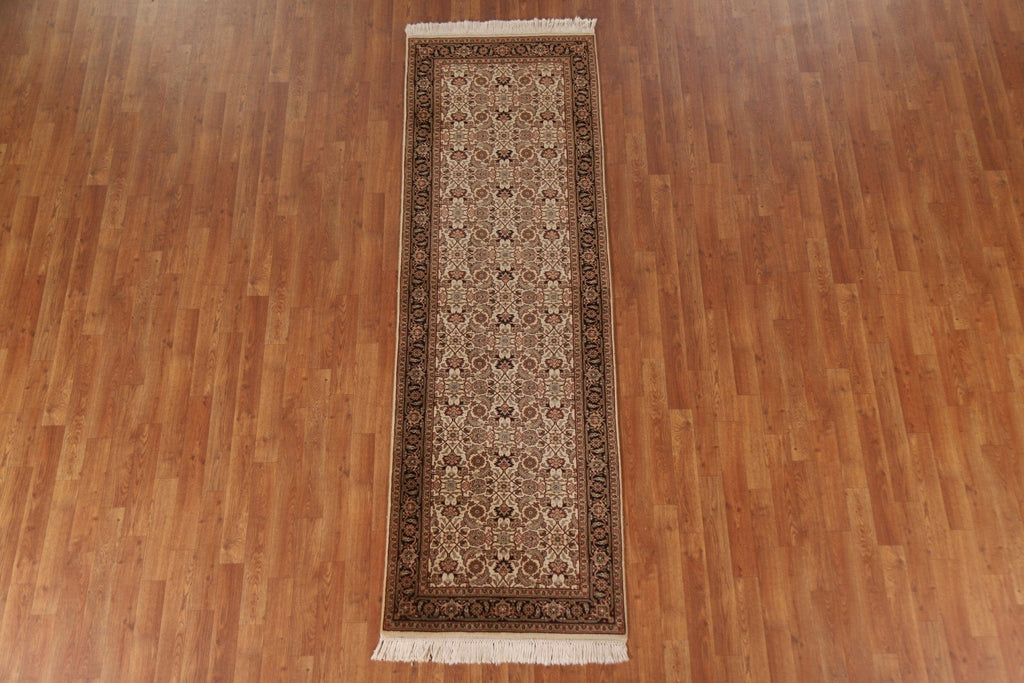 Handmade Wool Tabriz Oriental Runner Rug 3x8