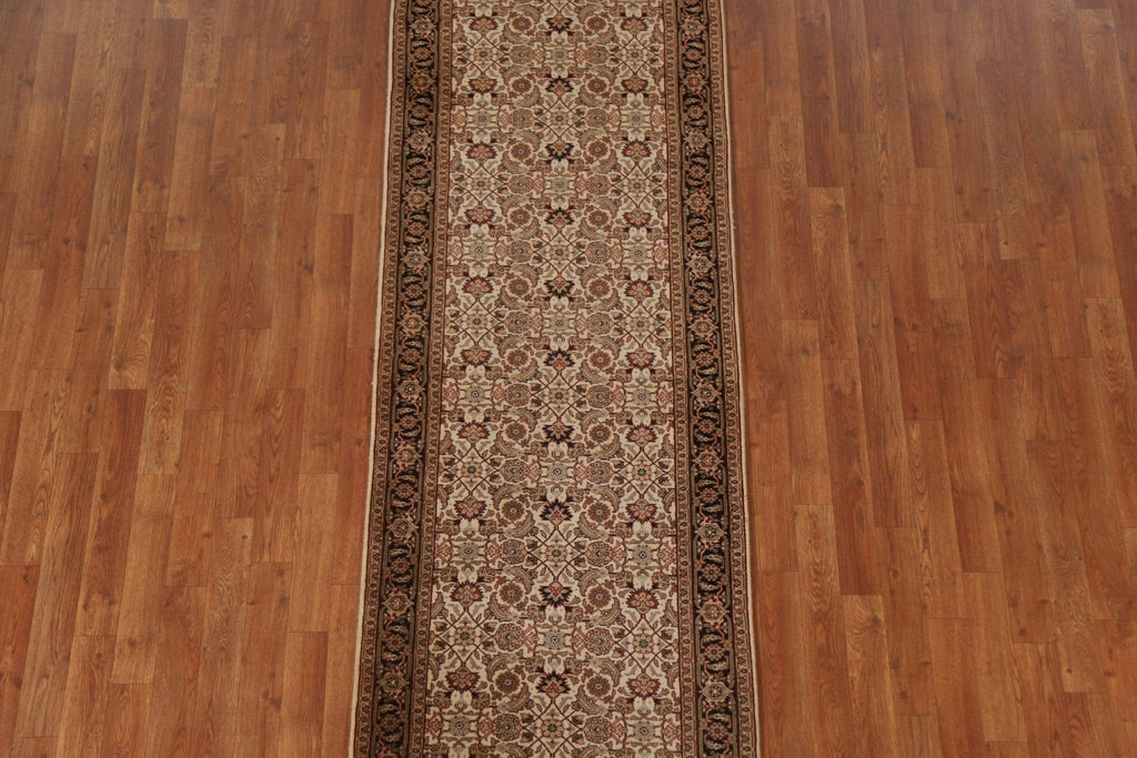 Handmade Wool Tabriz Oriental Runner Rug 3x8