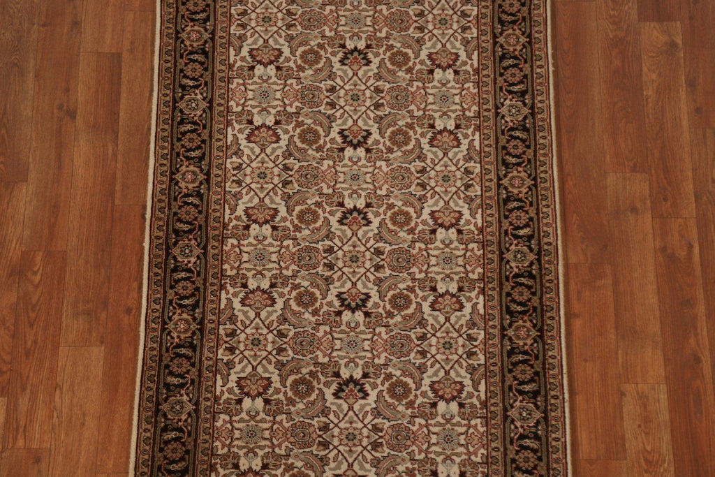 Handmade Wool Tabriz Oriental Runner Rug 3x8