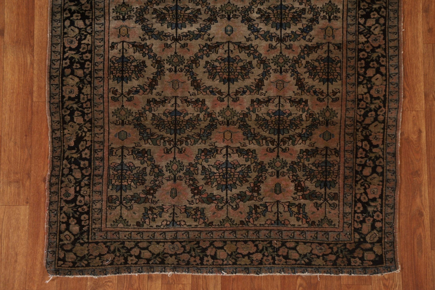 Pre-1900 Antique Vegetable Dye Sarouk Farahan Persian Rug 3x5