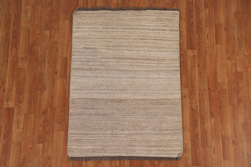 Reversible Kilim Modern Wool Rug 3x4