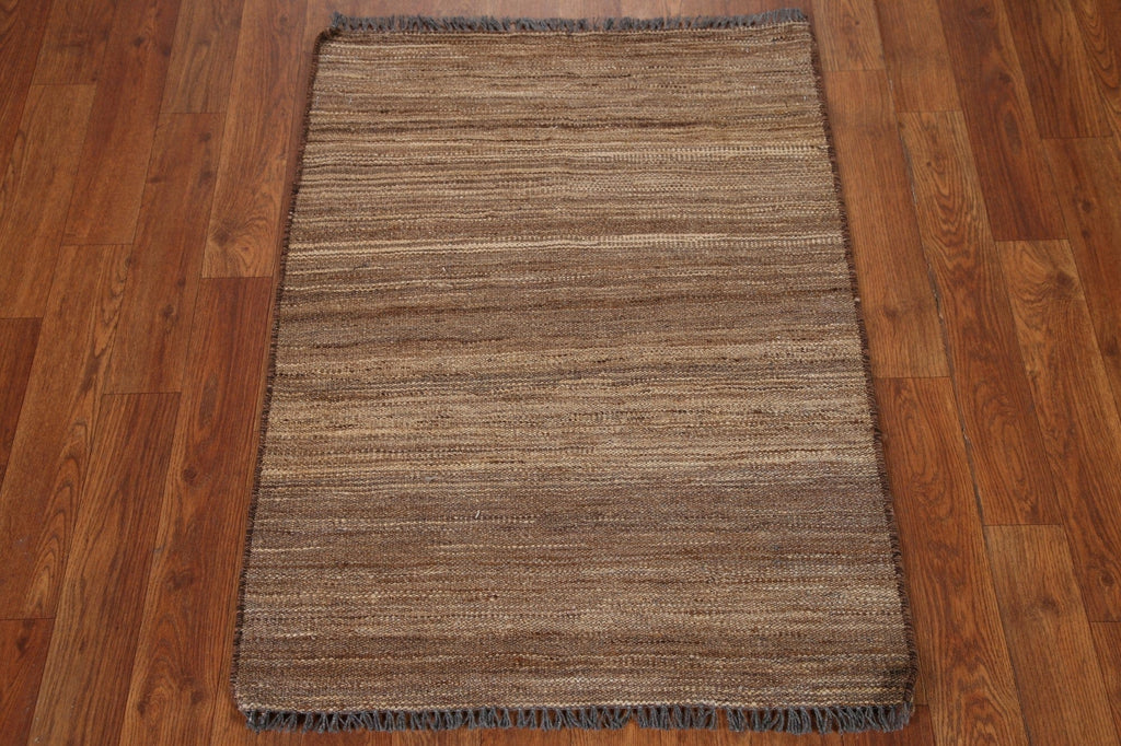 Earth Tone Kilim Oriental Wool Rug 2x3