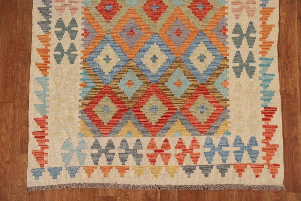 Geometric Kilim Oriental Area Rug 4x6