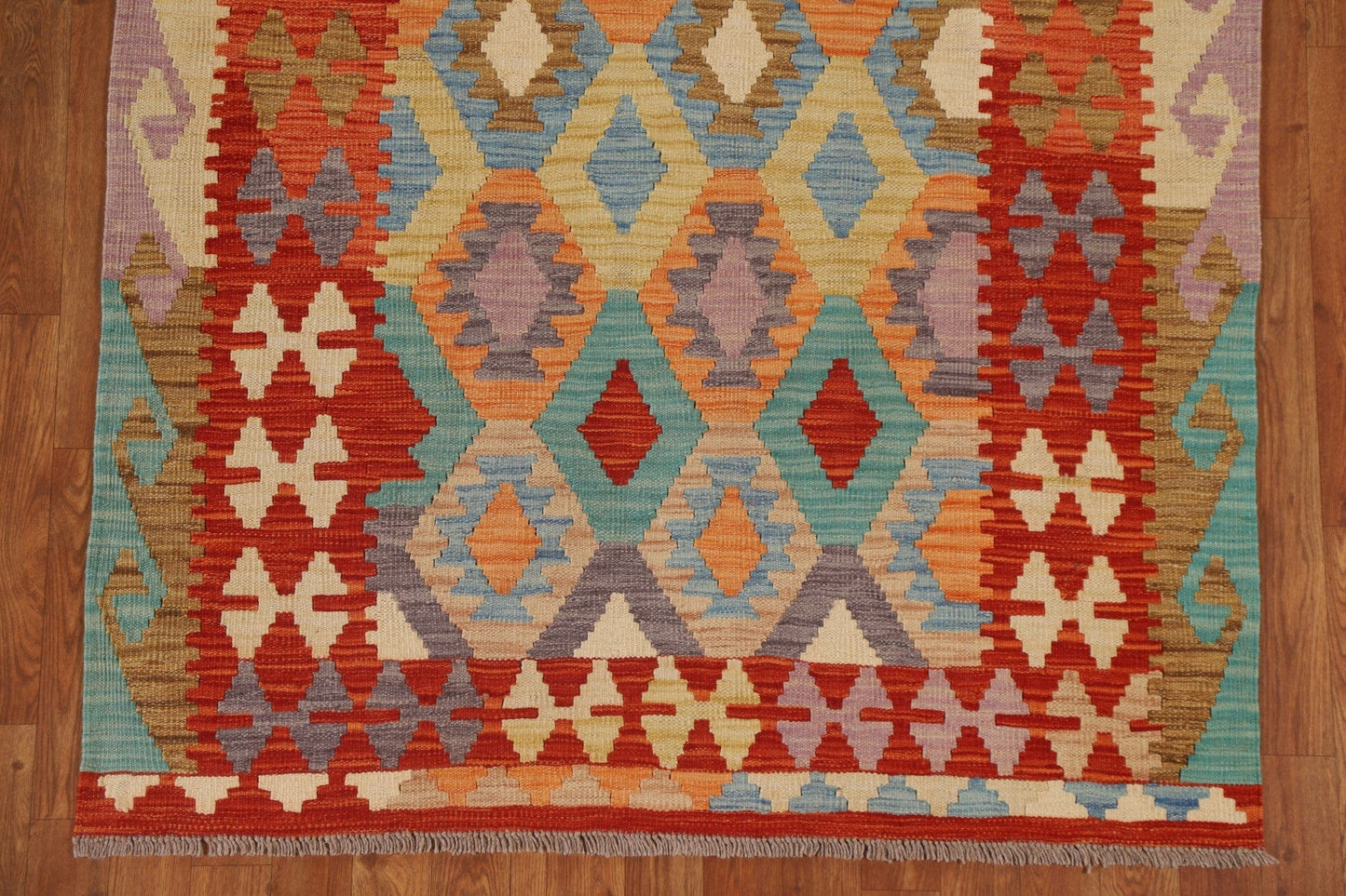 Geometric Kilim Oriental Area Rug 4x6