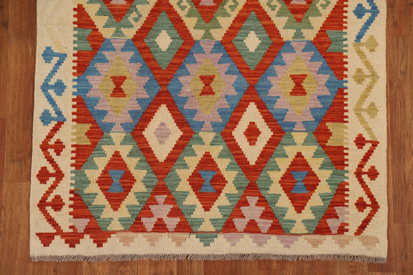 Multi-Color Kilim Oriental Area Rug 4x7