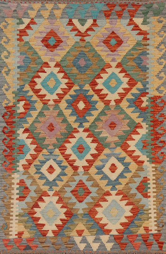 Handmade Wool Kilim Oriental Area Rug 3x5