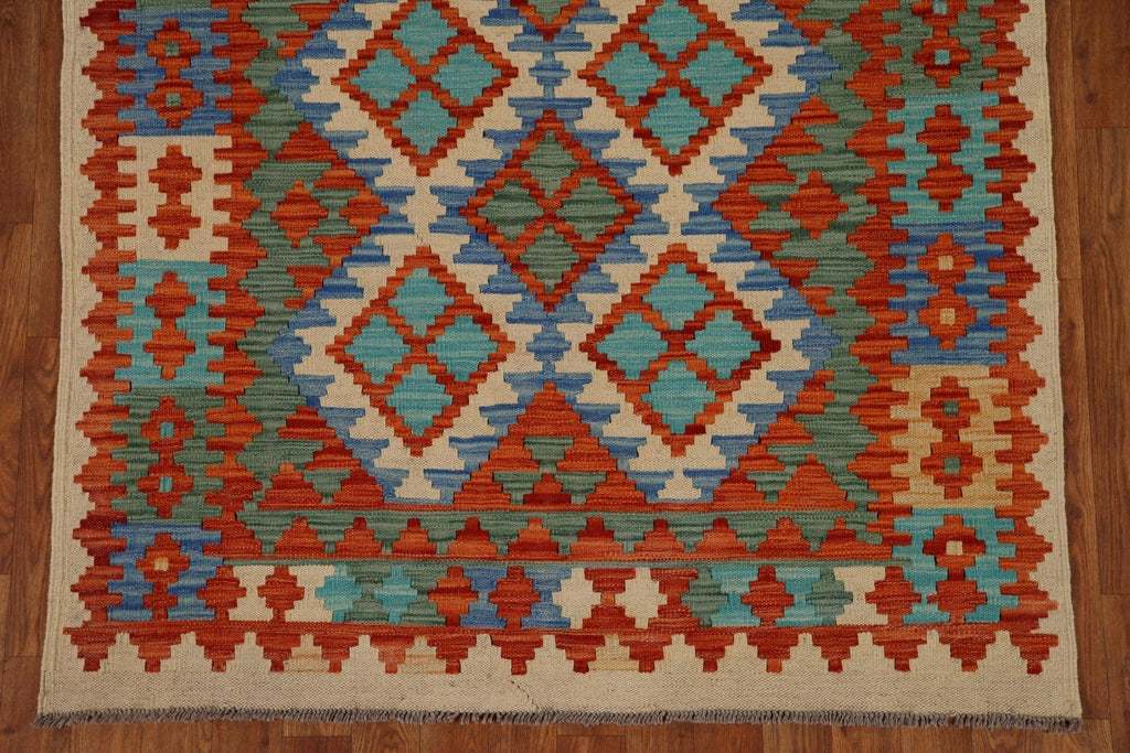 Handmade Wool Kilim Oriental Area Rug 4x7