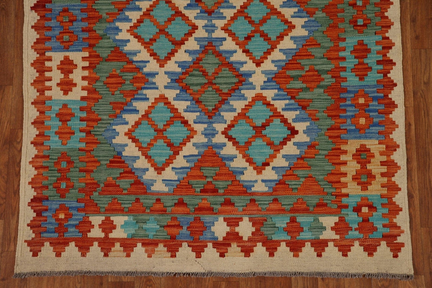 Handmade Wool Kilim Oriental Area Rug 4x7