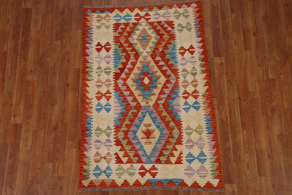 Geometric Kilim Oriental Area Rug 3x5