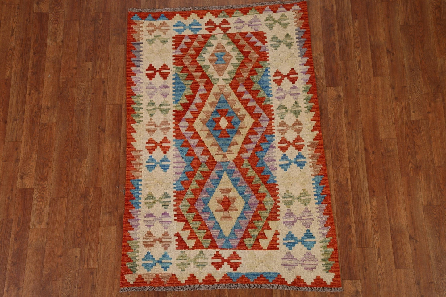 Geometric Kilim Oriental Area Rug 3x5