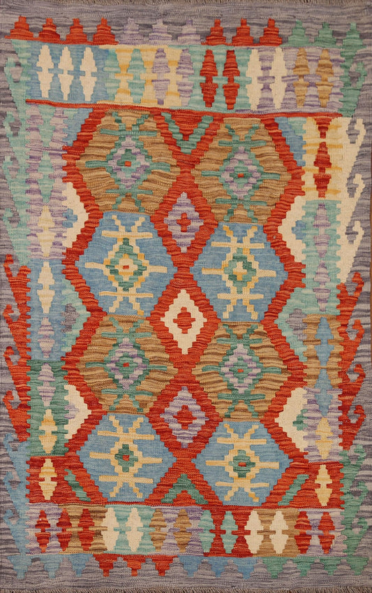 Geometric Kilim Oriental Area Rug 3x5