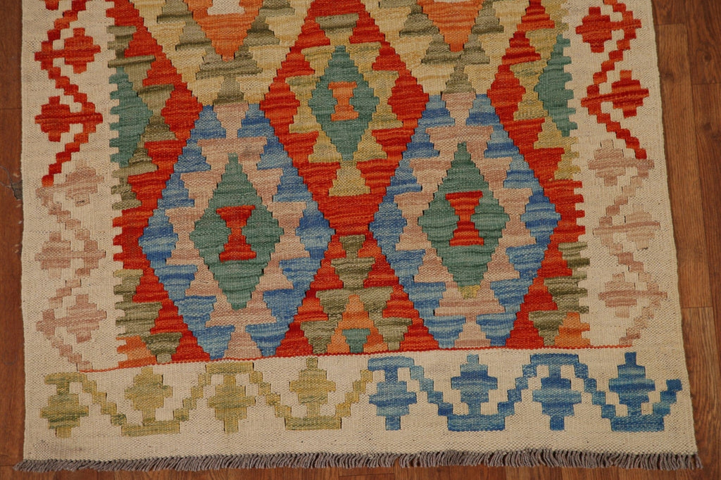 Multi-Color Kilim Oriental Area Rug 3x5