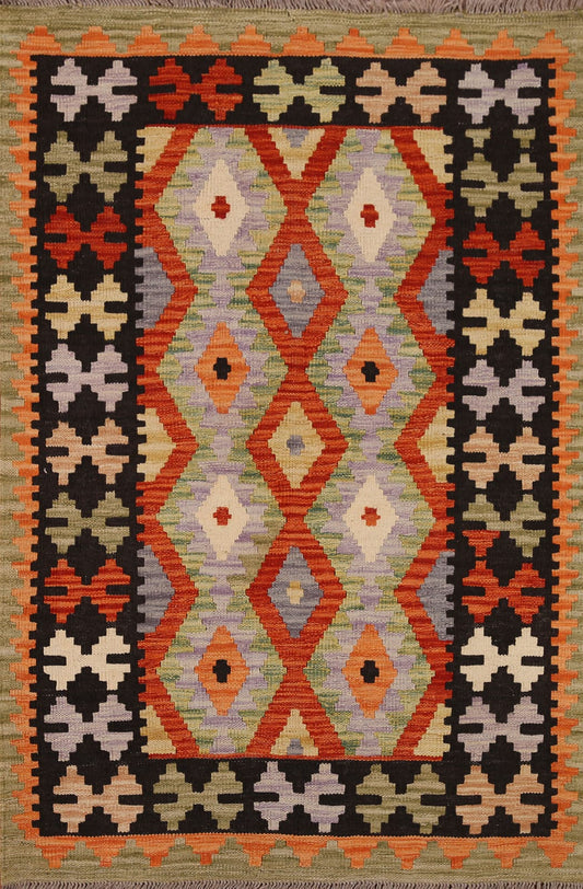 Geometric Kilim Oriental Area Rug 3x5