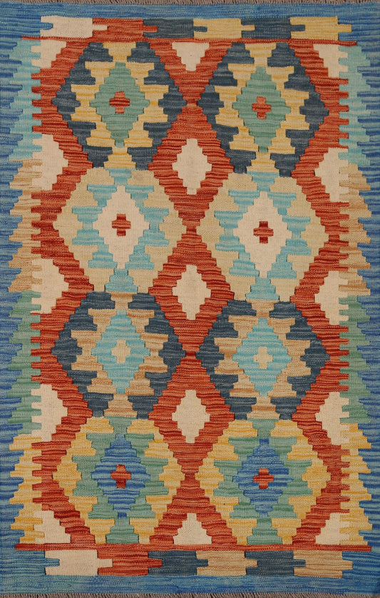 Geometric Kilim Oriental Area Rug 3x5