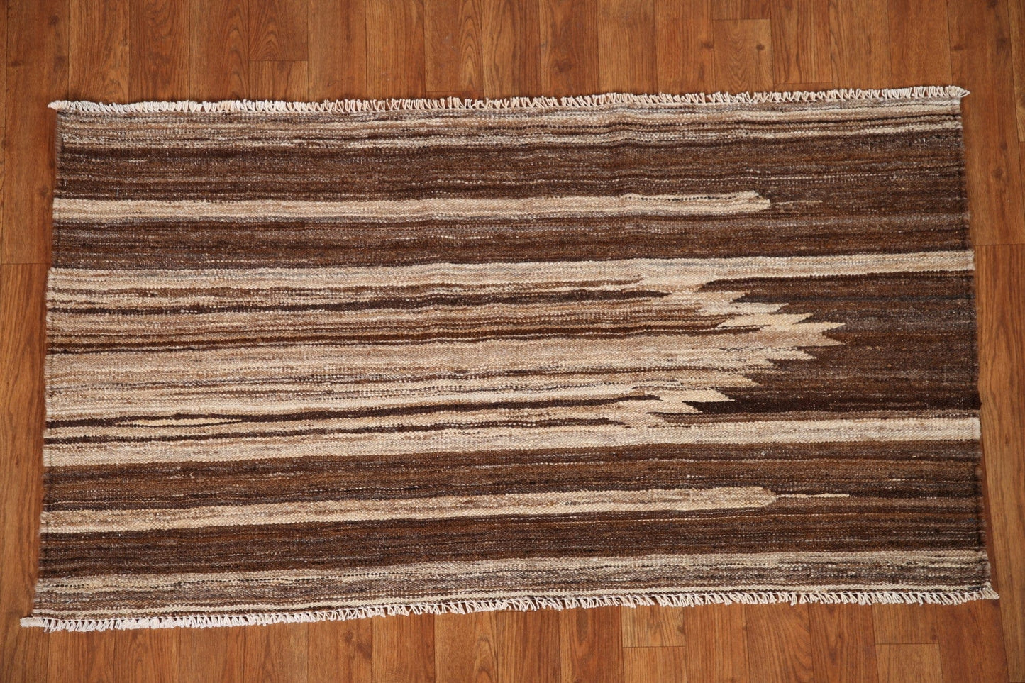 Earth Tone Kilim Oriental Wool Rug 2x4