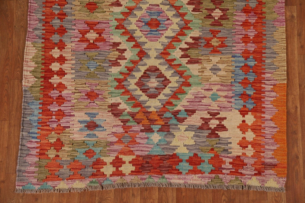 Geometric Kilim Oriental Area Rug 4x6